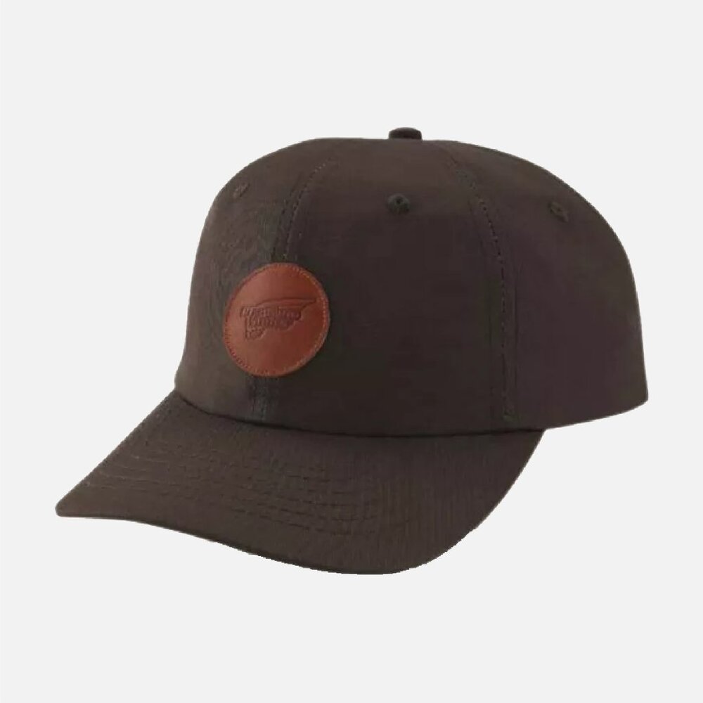 RED WING  Leather Logo Ball Cap Charcoal Brown